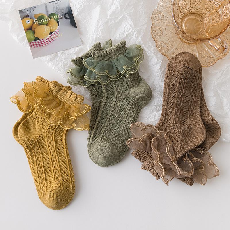 Lolita Style Sos Girls ce Sos ce Children's Cotton Spring and Autumn Thin Little Girl B Dance Pantyhose Princess Application Scenario