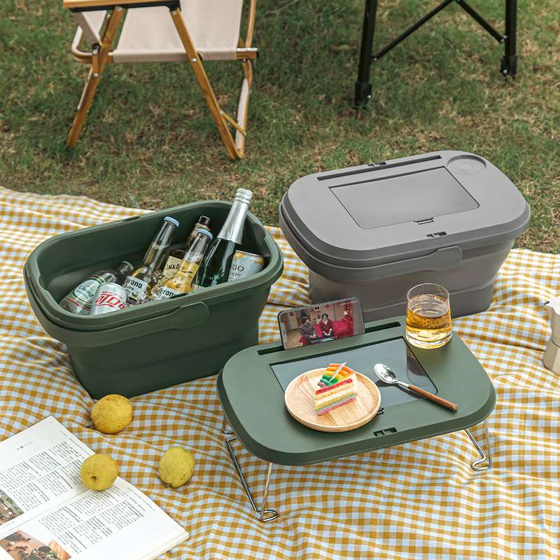 D47-701 Outdoor camping Storage Box, folding box, camping organization box, popular picnic basket wonder