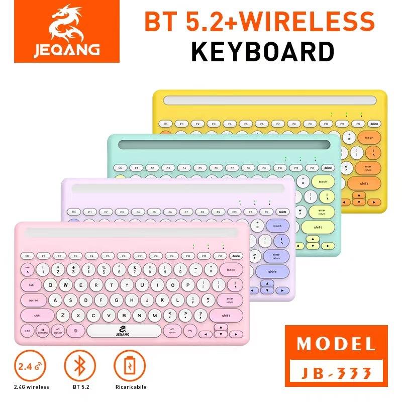Cross-Border Rechargeable Bluetooth Wireless Chocolate Keyboard with Card Slot Office Mute Laptop Computer Tablet Item Picture