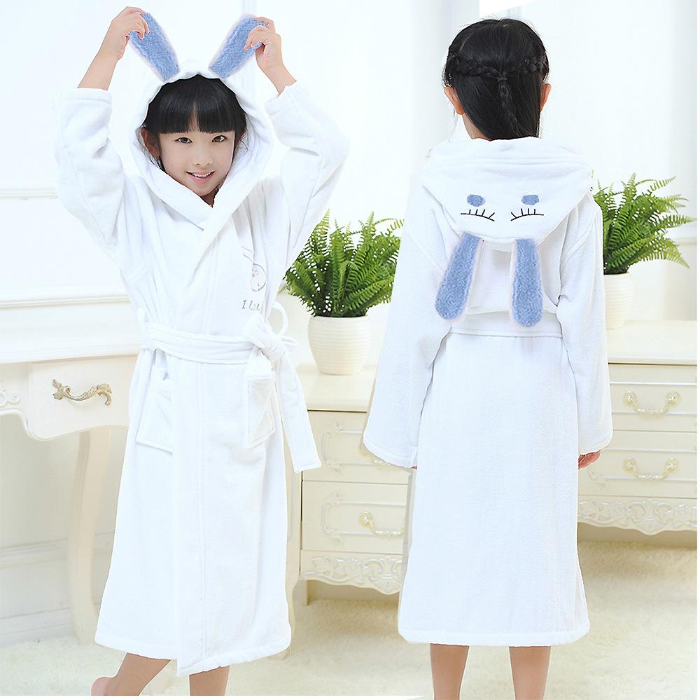 children's bathrobes towel material hooded swimming bath bathrobe bath towel