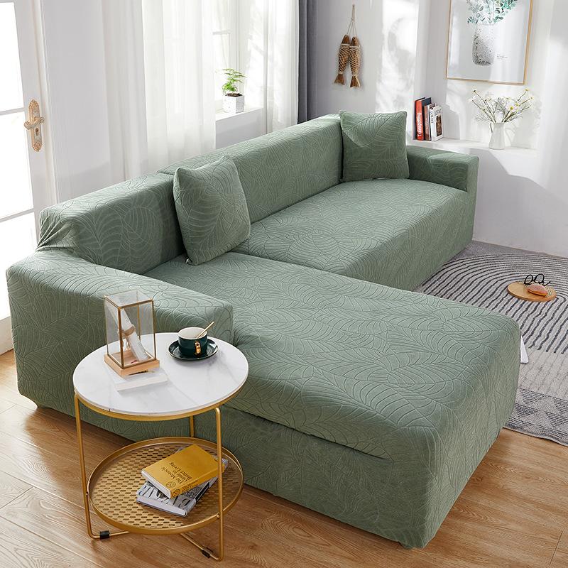 Sofa Cover Solid Color Sofa Towel Waterproof Embossed Dust Cover Jacquard Sofa Cover All-Inclusive Lazy Sofa Cover Wholesale full figure