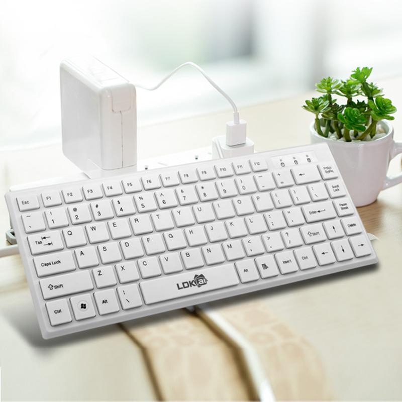 laptop keyboard 87 keys keypad usb wired single keyboard black white chocolate button keyboard cross-border Specification drawing