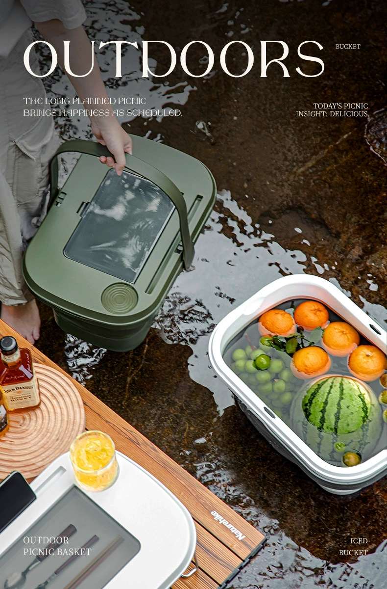 D47-701 Outdoor camping Storage Box, folding box, camping organization box, popular picnic basket wonder detail image 3