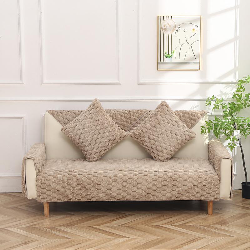 ins style universal sofa slipcover golden turtle velvet full-cover sofa cushion sofa cover cloth non-slip stain-resistant high-grade sofa towel