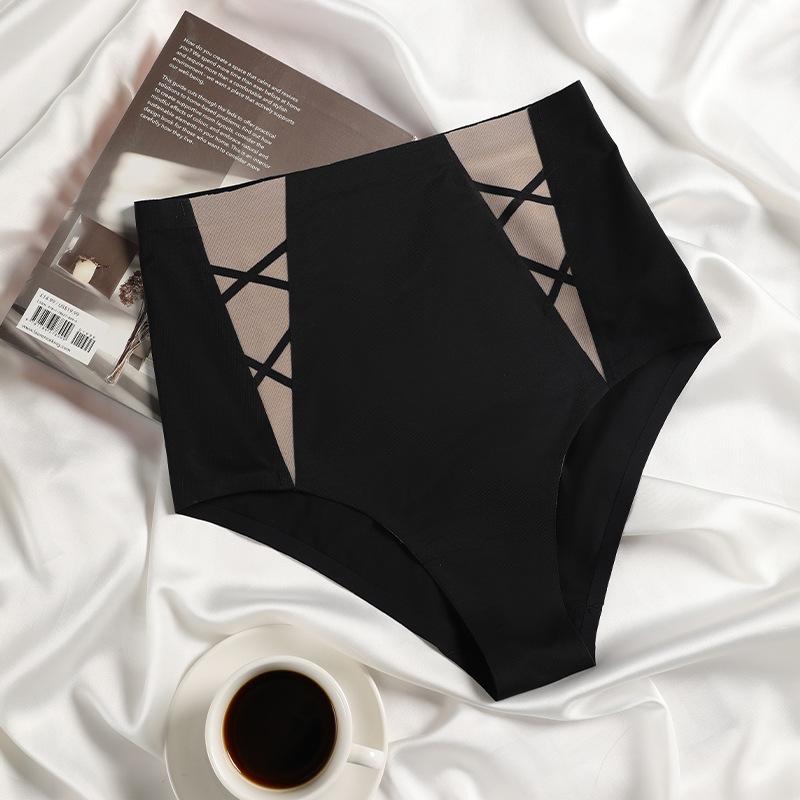 Cross-Border Seamless Ice Silk plus Size Women's Shaping Pants Strong Waist Lower Belly Contraction Abdominal Pants Postpartum Body Shaping Underwear