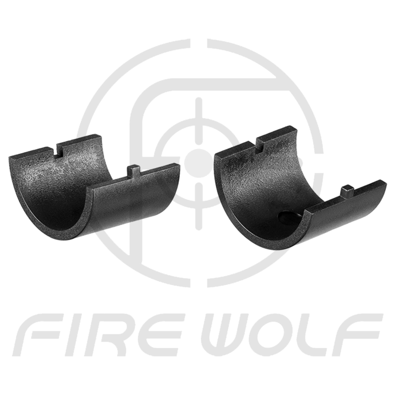 Conversión de diámetro de tubo de 30mm de diámetro interior junta de plástico rígido reforzado anillo interior abrazadera linterna abrazadera de puntería anillo de transferencia Specification image