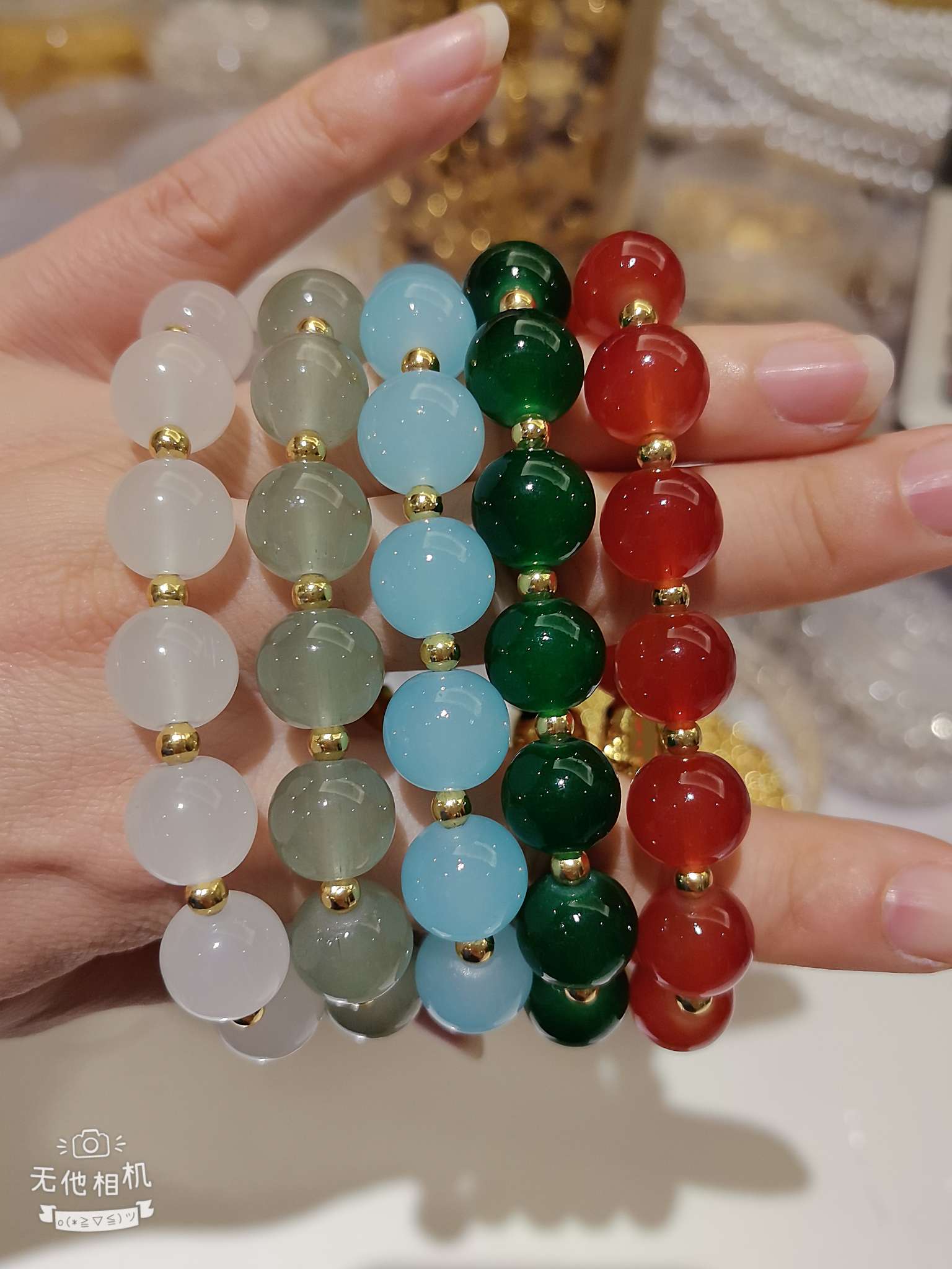 金貔貅果冻手串 树脂珠项链 硅胶手环蜜蜡珠宝首饰定制 珍珠饰品精致手工制作时尚饰品详情图4