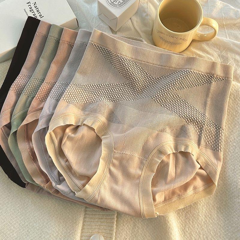 [x black bandage] high waist seamless comfortable abdominal pants silk bottom crotch shapewear body shaping hip lifting underwear for women