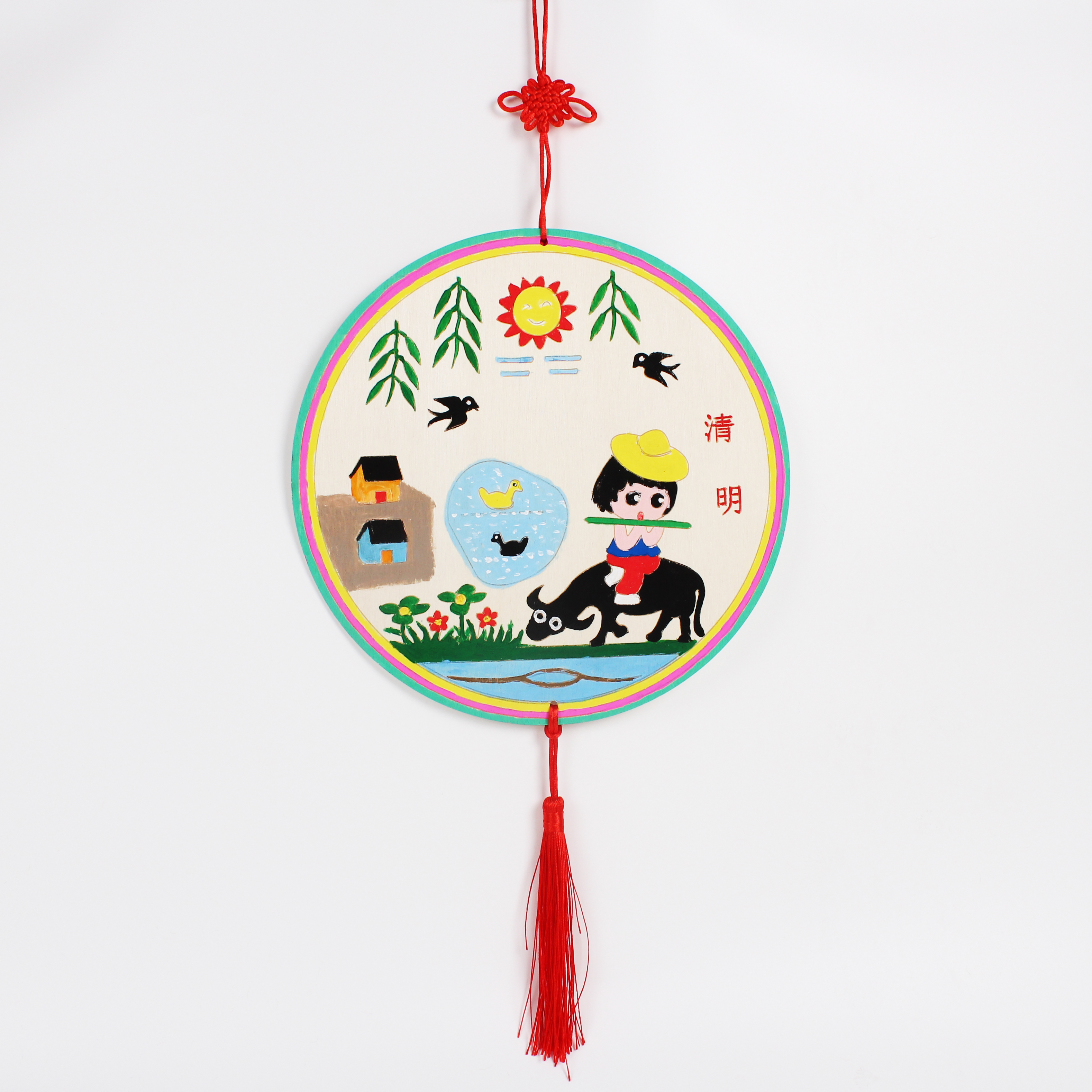 幼儿园亲子活动24节气diy手工涂色木质挂饰团建暖场详情4