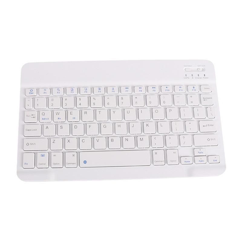 10-inch universal black and white bluetooth keyboard tablet pc keyboard bass scissor applicable three-system wireless keyboard Item Picture