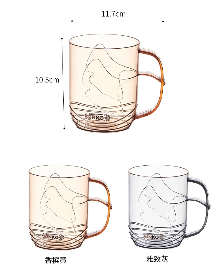 C64-523 Crystal diamond gilded transparent mouthwash cup, light luxury InS-style couple plastic toothbrush cup, student brushing cylinder detail image 12