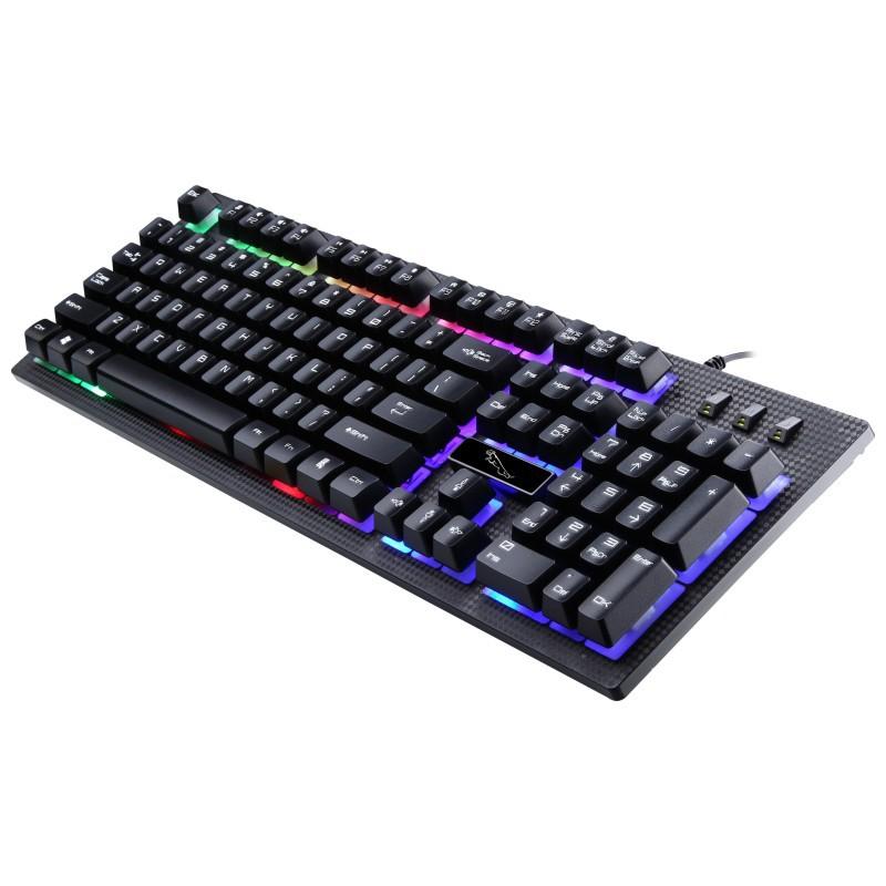zhuiguangbao g20 wired backlit computer keyboard usb luminous suspension office game internet bar keyboard wholesale Item Picture