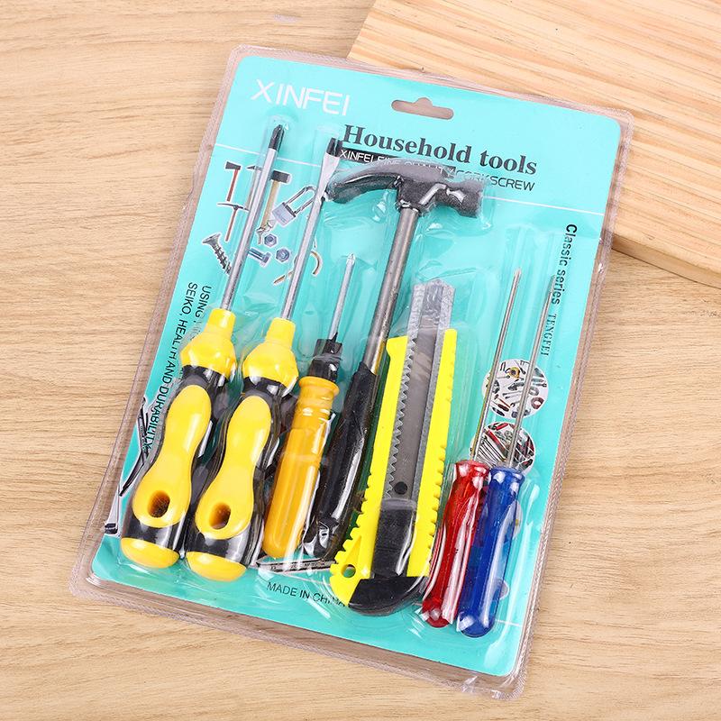 7-piece stall screwdriver multifunctional suit repair tools hammer art knife household repair hardware tools