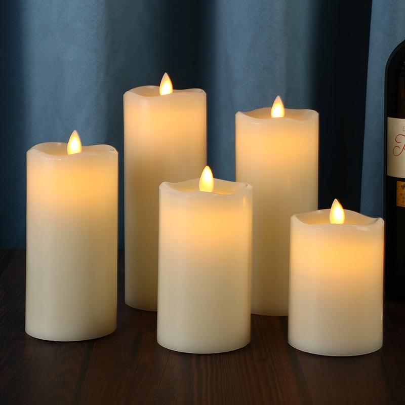 wave mouth glossy swing candle simulation flame remote control candle suit led candle lead lighting candle light