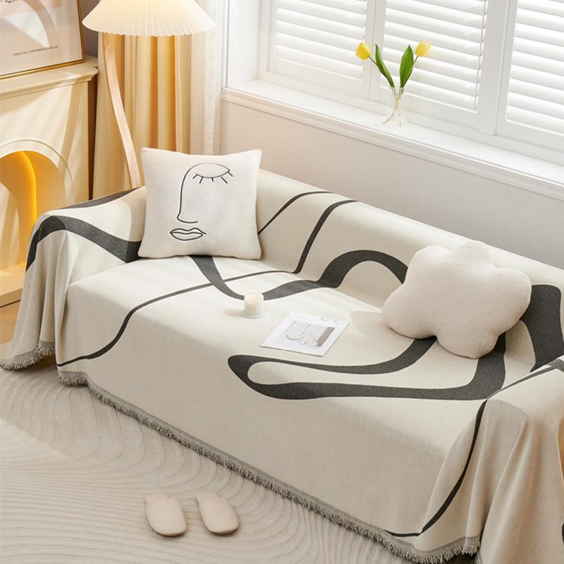 Sofa Cover Towel Ins Style Nordic Sofa Blanket Cover Towel All-Inclusive Universal Sofa Cover Four Seasons Universal Sofa Cushion