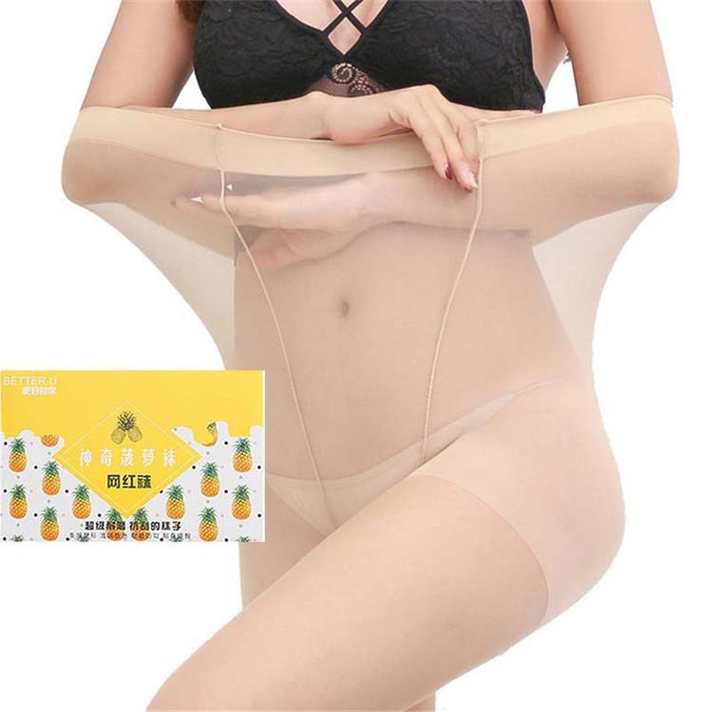 online celebrity pineapple socks black stockings women's spring and summer thin anti-snagging silk pantyhose anti-wolf arbitrary cut light leg artifact wholesale Application Scenario