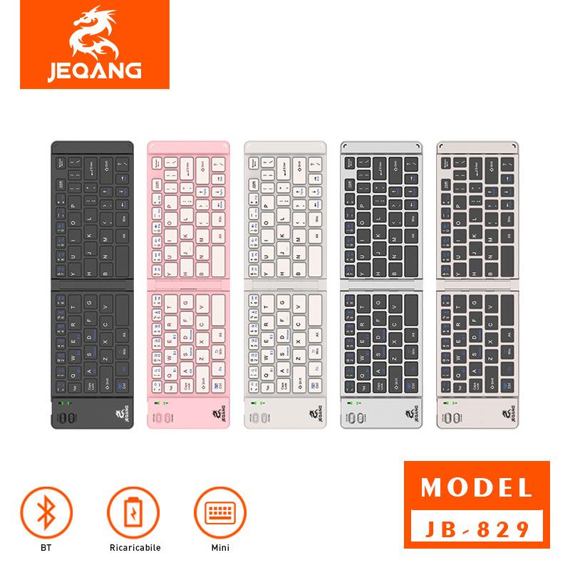 Wireless Bluetooth Ultra-Thin Foldable Keyboard Support Mobile Phone Tablet Notebook Three Devices Rechargeable Foldable Item Picture