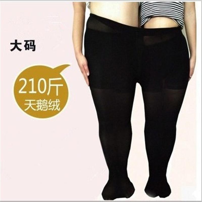 new spring, autumn and winter veet one-piece pants plus size estic silky pantyhose foreign trade rich sister pants rge size leggings full figure