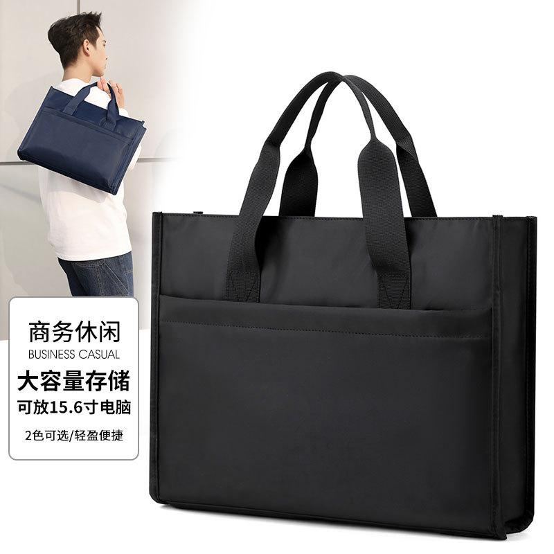 laptop bag printed logo oxford cloth large capacity notebook bag waterproof briefcase new briefcase