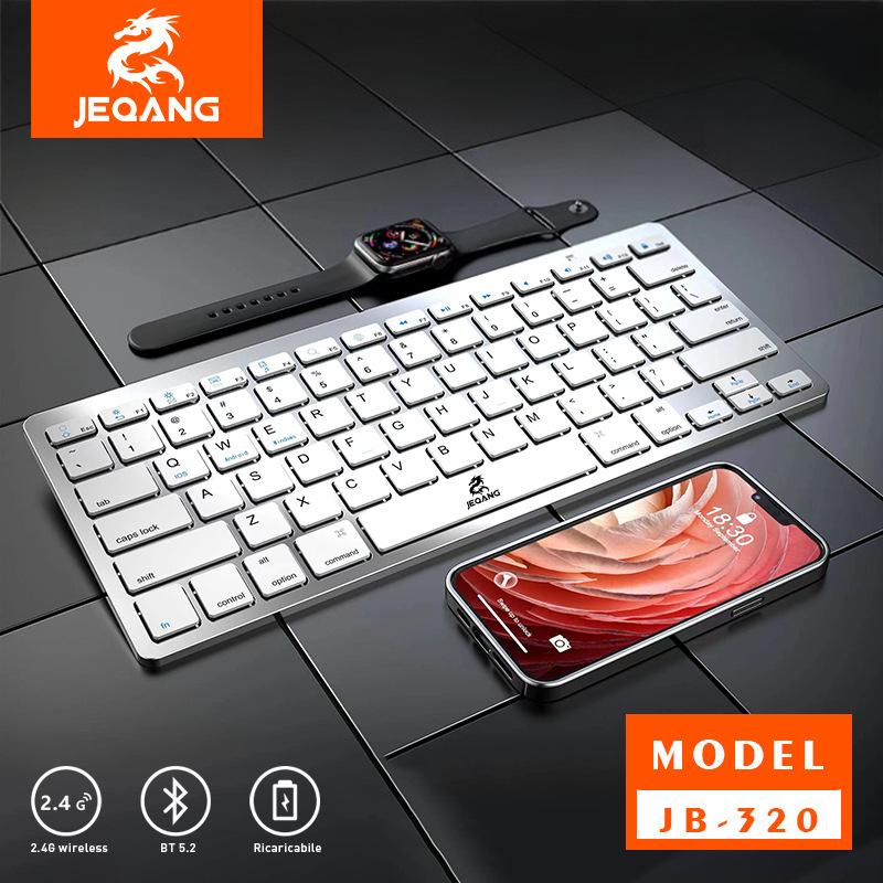 New Bluetooth Wireless Mute Keyboard Thin and Portable Can Connect to Computer Phablet full figure