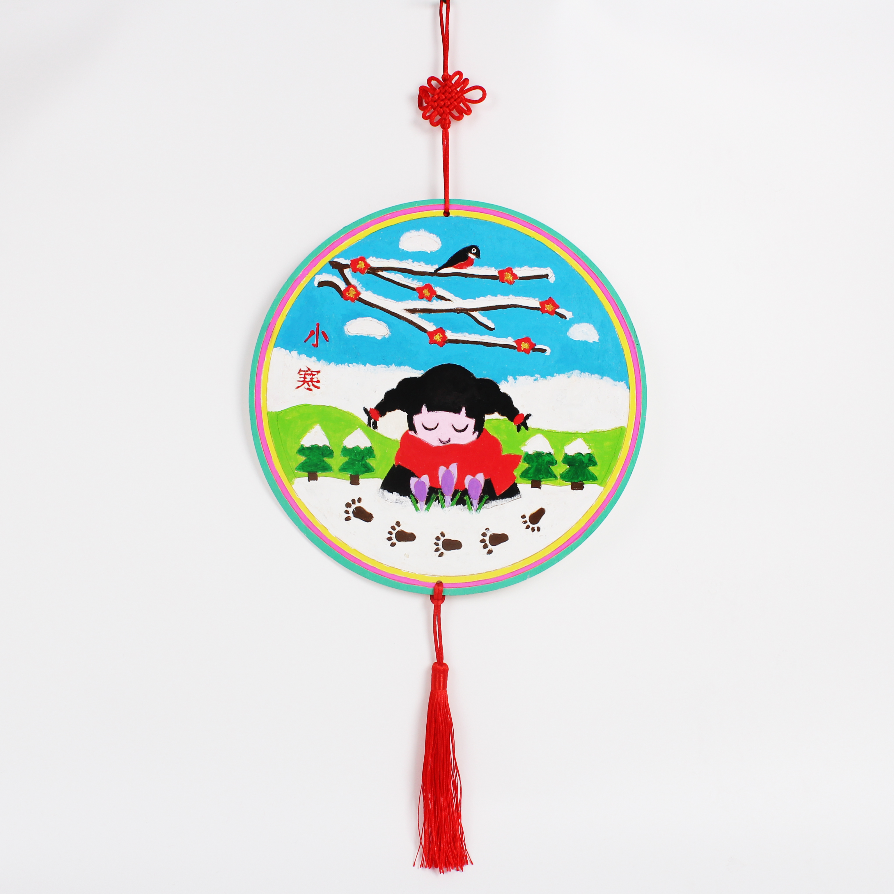 幼儿园亲子活动24节气diy手工涂色木质挂饰团建暖场详情13