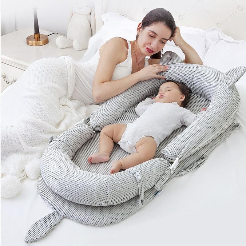 moon boat bionic bed in bed crib newborn multi-functional portable anti-pressure milk spilt prevent baby bed