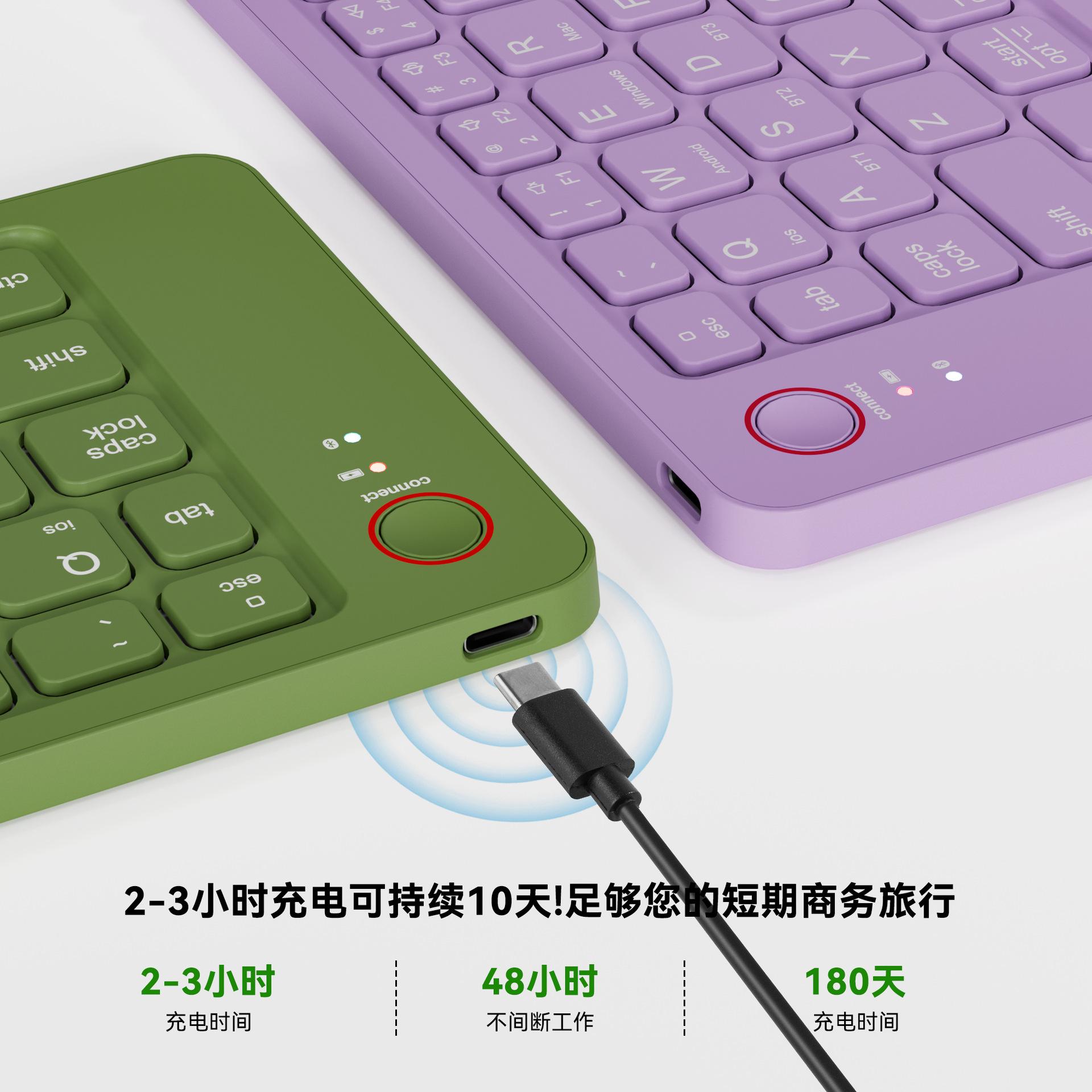 customized popular wireless folding bluetooth keyboard notebook computer cellphone office mini-portable small keyboard Application Scenario