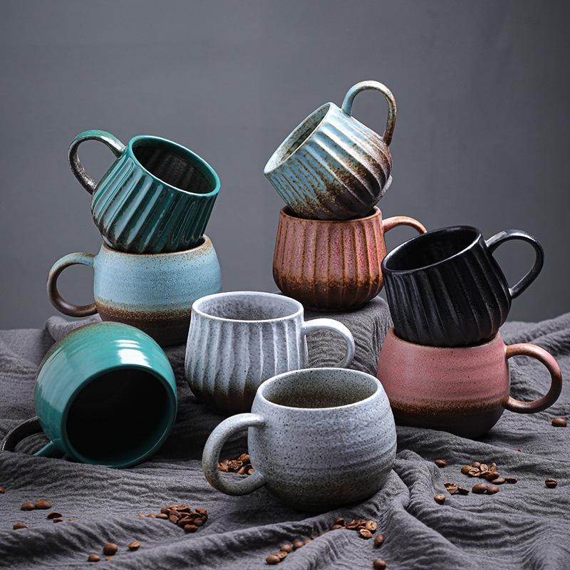 ceramic mug vintage good-looking wholesale american rge capacity water cup stoneware breakfast cup kiln baked coffee cup
