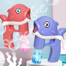 bubble toy light music non-leaking design automatic bubble machine dolphin bubble gun children's toy