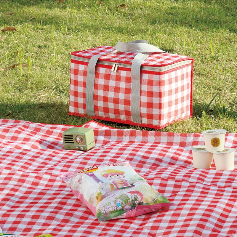 outdoor large capacity picnic bag camping picnic basket travel picnic bag portable lunch bag insulated bag wholesale