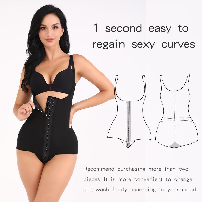 one-piece corset belly band slimming clothes hip lifting and belly shaping belt breasted wearable suspenders one-piece underwear ladies