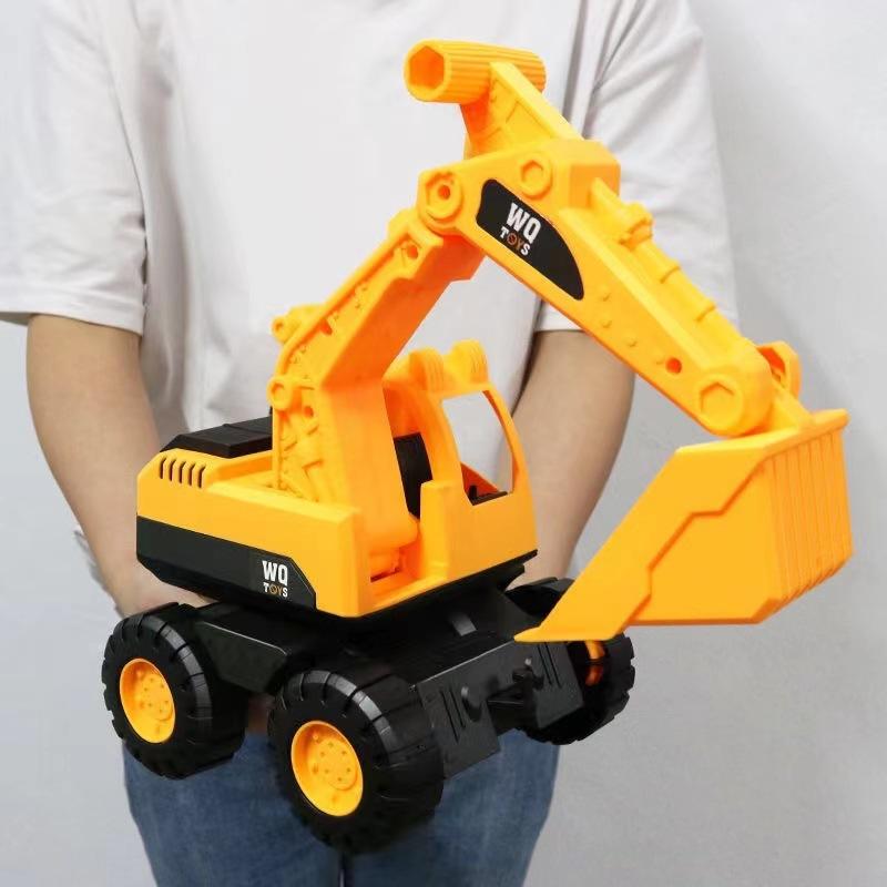 cross-border oversized drop-resistant excavator toy car package gift engineering vehicle for children boy sliding beach toy