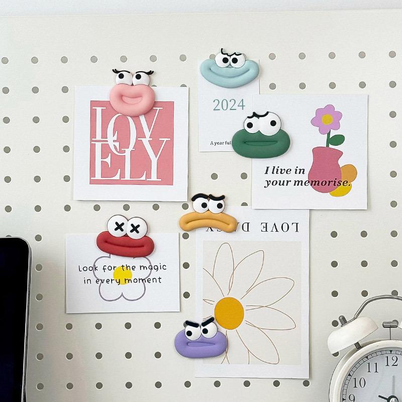 pvc fridge magnet customized funny personality creative sausage mouth magnetic sticker 3d cartoon decoration magnetic stickers