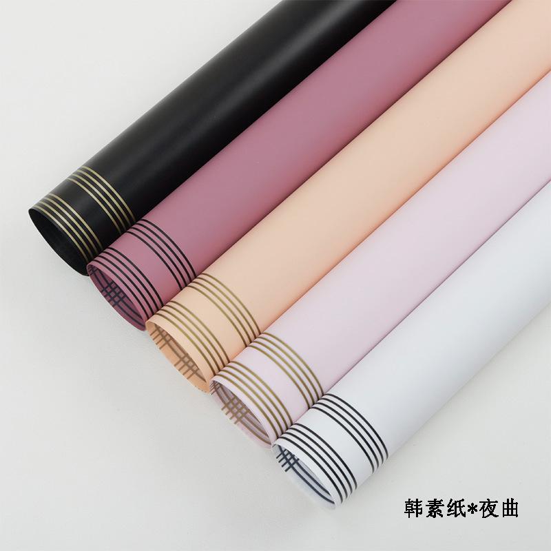 valentine's day nocturne kans paper waterproof printed cellophane flower shop bouquet wrapping paper floral packaging material