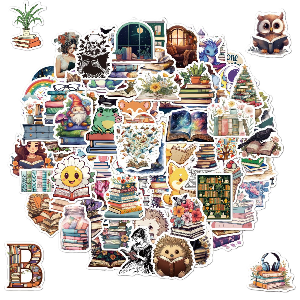 100 stickers reading graffiti stickers journal notebook skateboard water cup luggage decoration stickers customization
