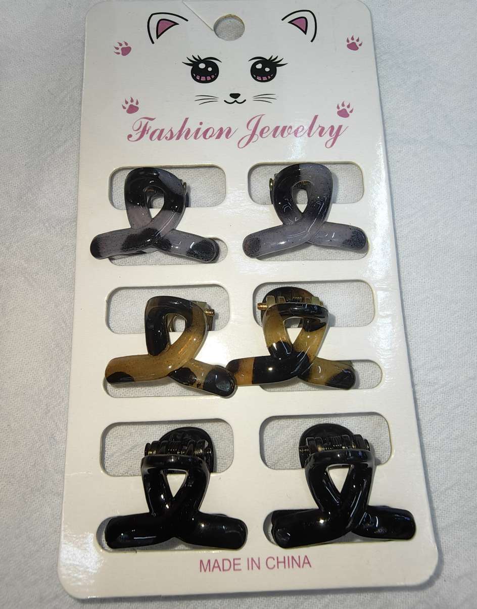 Mini clip headwear, women's small hair clip, small and exquisite small clip, bangs, broken hair, black hair clip top clip, hair accessory Item Picture