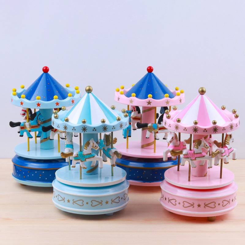 a variety of classic carousel music box creative sky city cone top classical music box graduation gift thumbnail