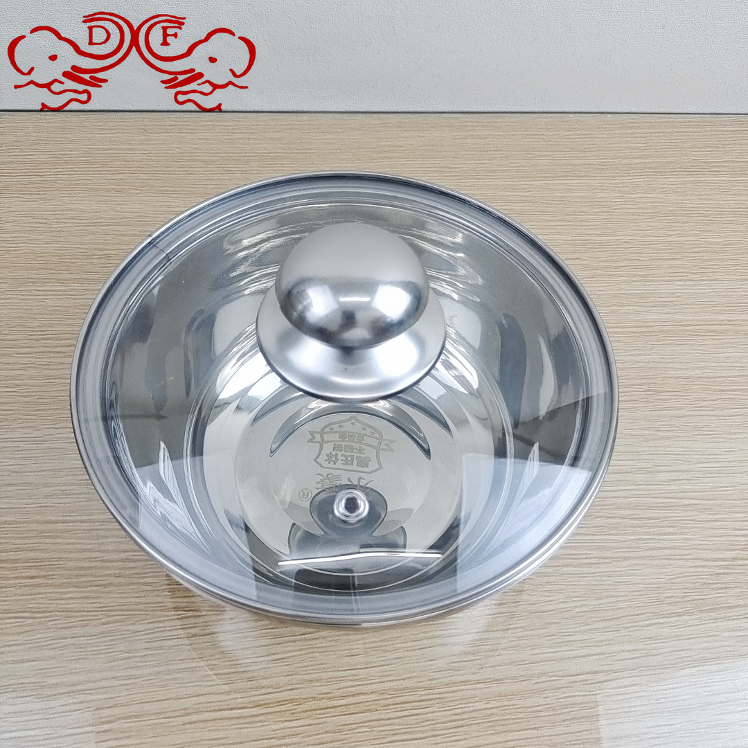 DF99060 and basin Stainless steel basin with cover Kneading basin Hair basin non-stick noodles Household kitchen baking DF TRADINGHOUSE Item Picture