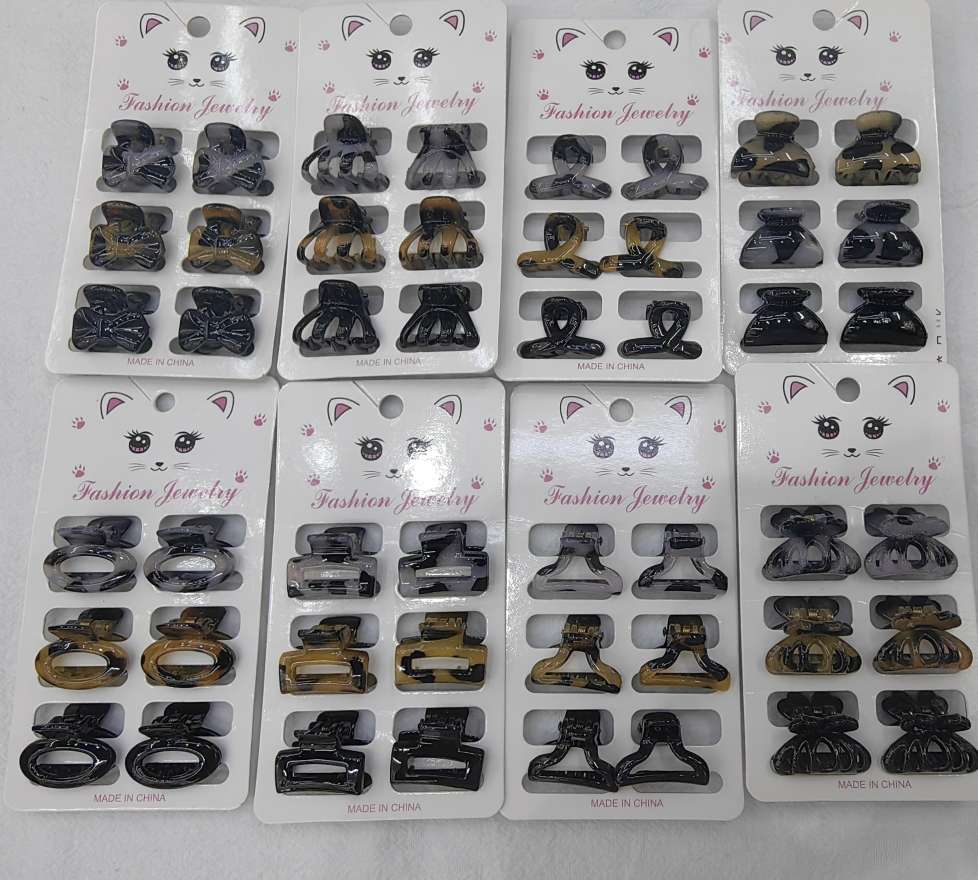 Mini clip headwear, women's small hair clip, small and exquisite small clip, bangs, broken hair, black hair clip top clip, hair accessory