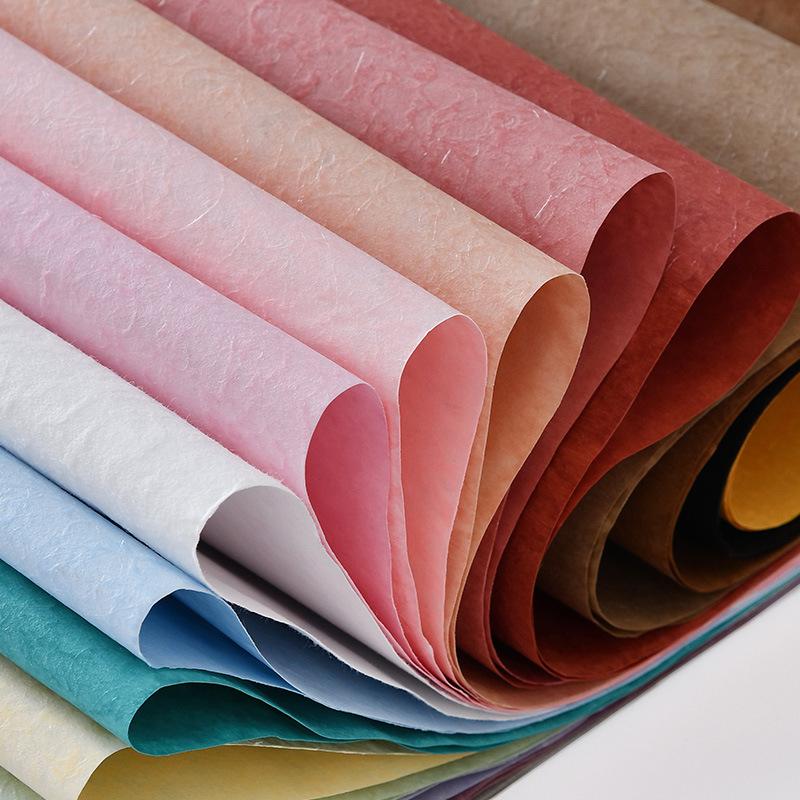 art paper dacal paper grass wood dyed frosted art paper waterproof special paper flowers wrapping paper wholesale