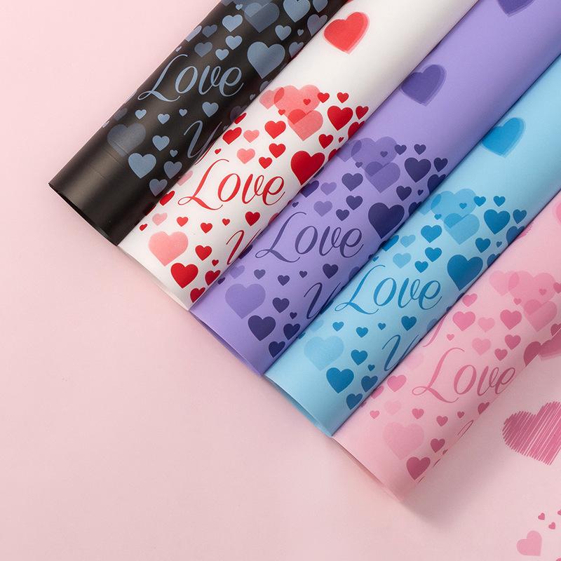 amazon printed cellophane diy flowers wrapping paper floral material waterproof dacal paper material wholesale