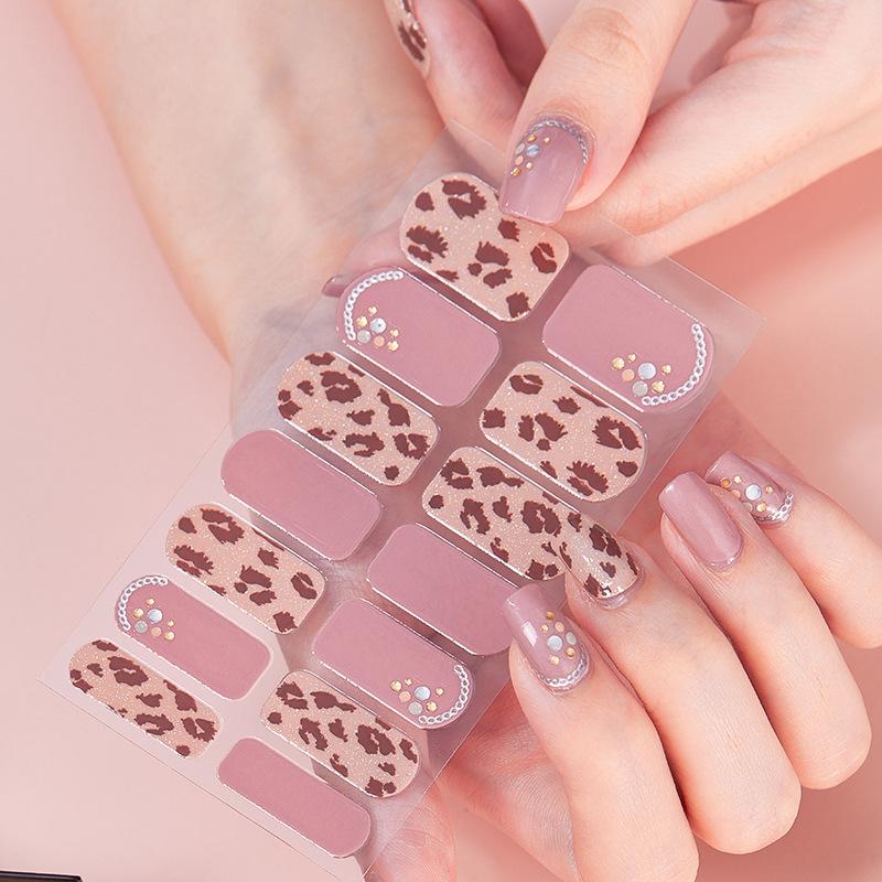 New Product Nail Beauty Stickers Full Stickers Laser 3D Craft Wear Nail Stickers Removable Nail Stickers Factory in Stock Wholesale