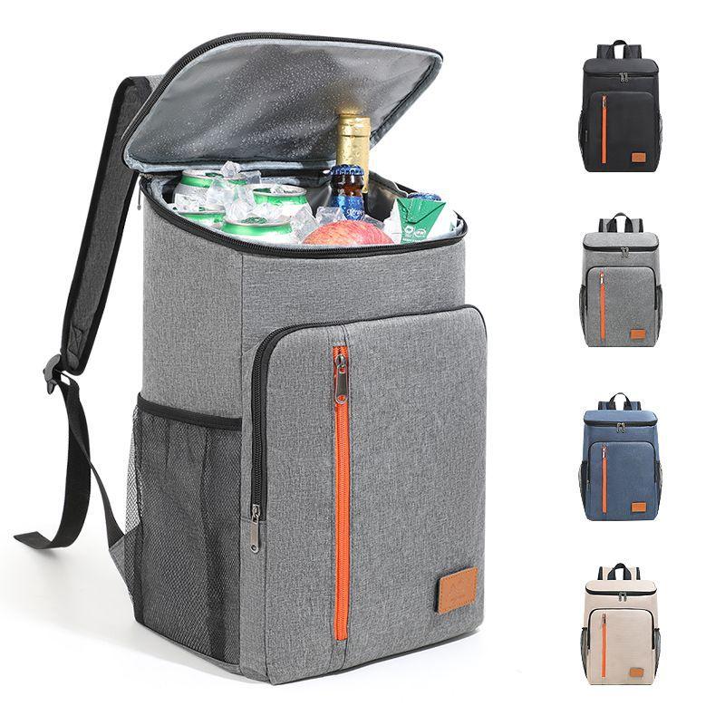 new outdoor backpack portable fresh ice pack large capacity fresh-keeping lunch bag outdoor insulated bag