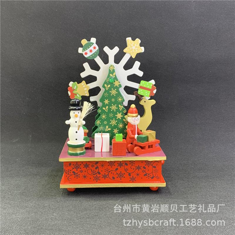 wooden christmas crafts christmas gift wooden music box music bell music box can be shown as samples