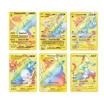 foreign trade pokemon cartoon animation elf metal card pokemon card in stock wholesale