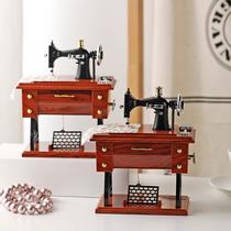 classical mini sewing music box plastic decoration music box creative friends birthday present home decoration