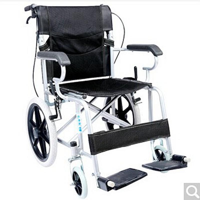 elderly supplies wheelchair folding lightweight elderly wheelchair children manual portable wheelchair inflatable-free small wheelchair