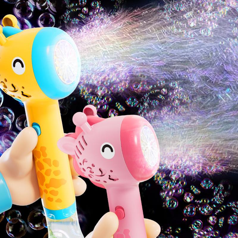 cross-border automatic bubble wand light deer bubble machine bubble gun bubble wand children's outdoor bubble toys