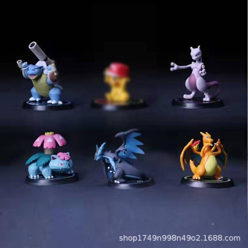 8 generation 6 models small pocket monster handmade toy pokémon car decoration model pokemon children's gift