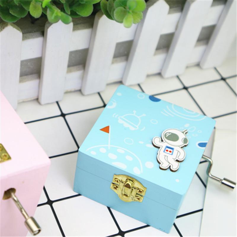 SMD Music Box Wooden Hand Music Box Wooden Music Box Cute Gift Student Gift Wholesale